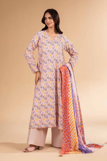 Nishat Linen 3 Piece -  Printed Suit - 42501960 Online Shopping